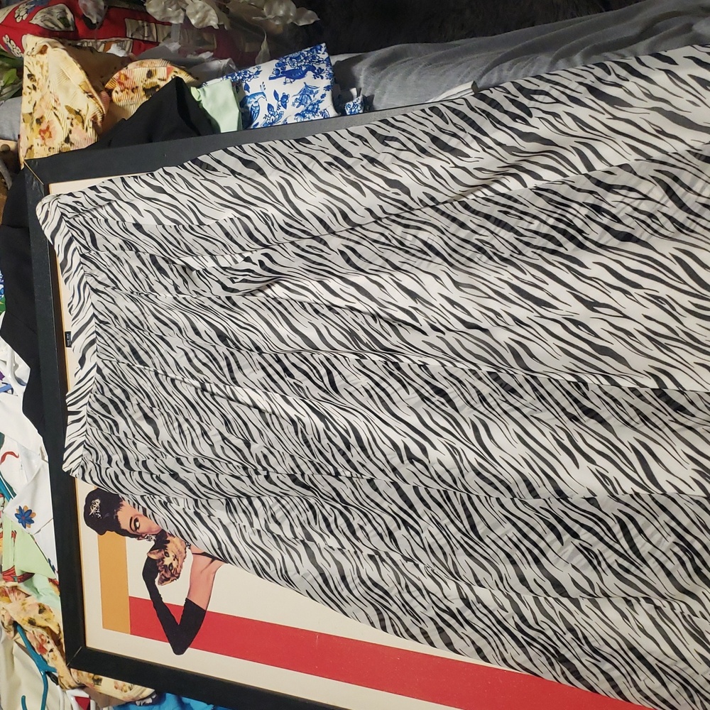 Zebra Print Skirt